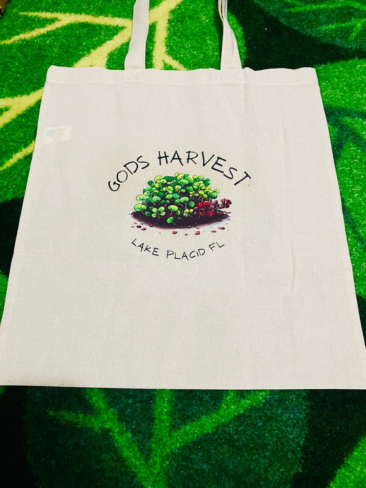 Cotton reusable tote bag
