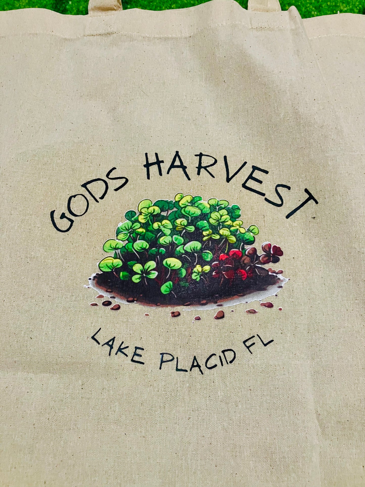 Cotton reusable tote bag