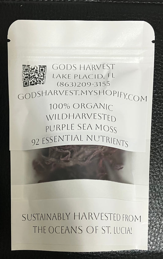 WILD HARVESTED RAW SEA MOSS (PURPLE) 🌱🌱